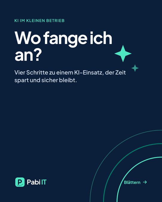 Titelseite: Wo fange ich an?